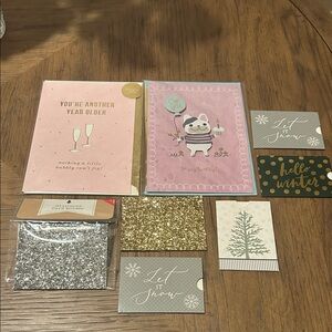 Target x TJ Maxx Charming Birthday and Holiday Card Set with Glitter Accents
